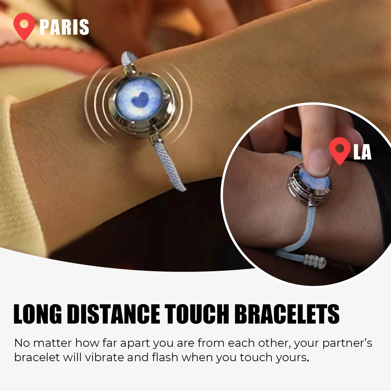 Fashion Bracelets Tap Friendship Bracelet Totwoo Couple Smart