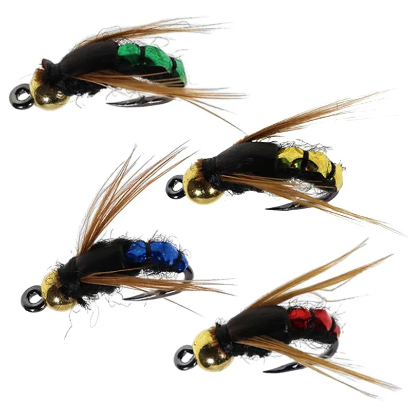 

1 PCS bionic fly hook refitted fly hook fly bait poison mosquito micro object fishing group small fly suit Luya