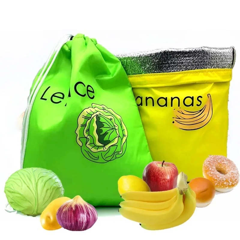 Banana bundle pocket storage bags, reusable for fruits vegetables food