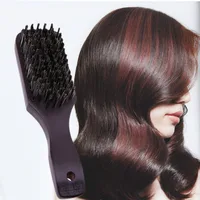 Wood Handle Hair Brush Comb Hard  Anti-static Hairdressing Styling Beard Comb Anti-static Scalp Massage Brush Hair Styling Tool 2
