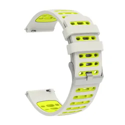 Fashion Sports Silicone Strap, 20mm/22mm Variety - 22mm (Grey)