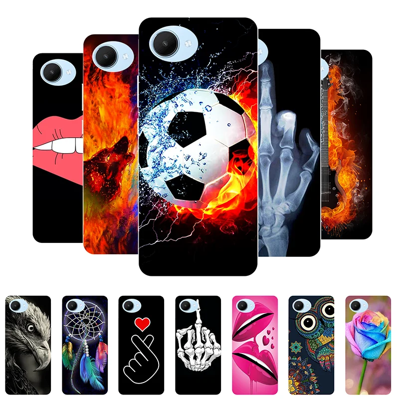 Per Realme Narzo 50I Prime Case Football Soft Custodie Posteriori In Silicone Per Realme Narzo 50I Prime Cover Per Telefono Narzo50I Prime Etui 50I