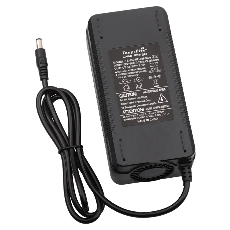 Output 58.8V 3A Li-ion Battery Charger 14Series for 52V Polymer Lithium Battery Charger XLR/DC/GX16/GX12 Connector