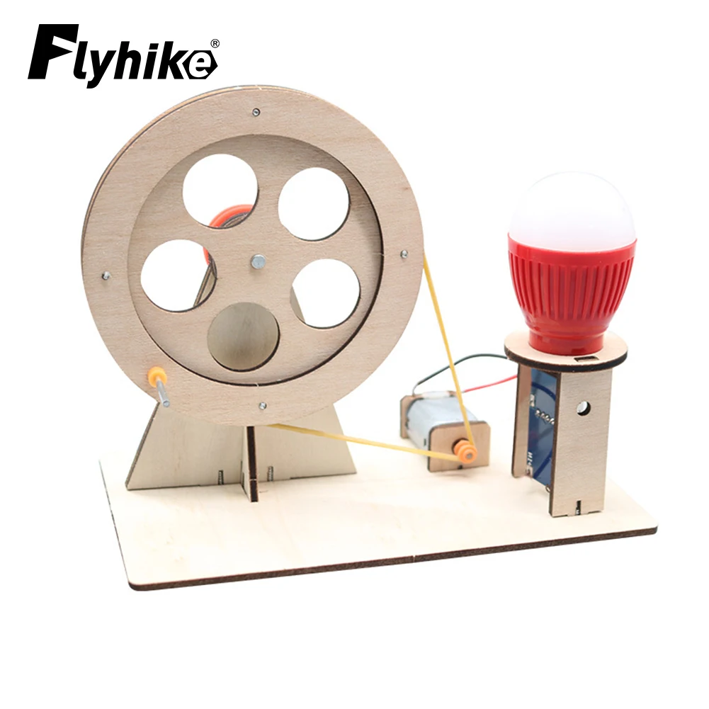 

DIY Mini Hand Crank Generator DIY Science Experiment Kit & Education Model Toy For Children Gift Toy Project