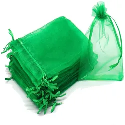 Reusable Fruit Protection Mesh Bags with Drawstring for Pest Control (50/100 Pack) (Green)