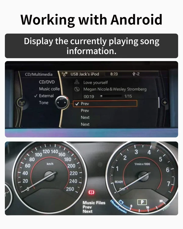 Gitank-adaptador Bluetooth 5.0 com Cabo y para Bmw Usb Aux Ipod Iphone Interface de Música Não Adequado para Mini - Image 2