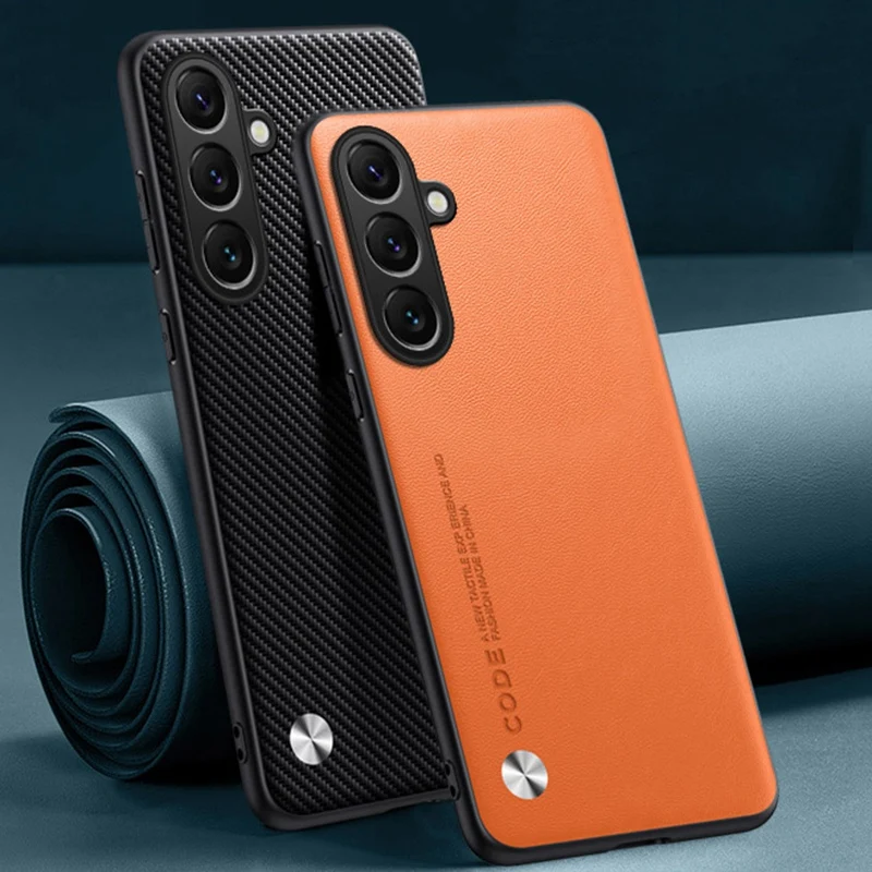 Luxury PU Leather Back Cover – Premium Silicone Protection Phone Case