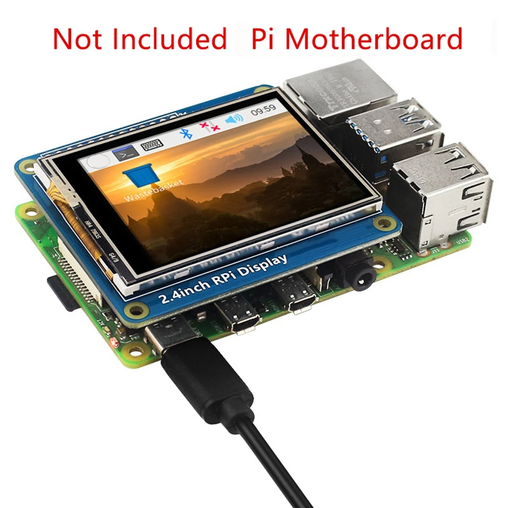  ̿ 2.4 ġ ġ ũ ÷,  ̿ LCD ġ ũ, 4B, 3B +, 3B, 3A +, Zero W, 320x240 ÷