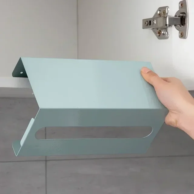 Boîte à mouchoirs multifonctionnelle, sous armoire, porte-serviettes en papier, bain en fer, porte-serviettes en papier porteur, bureau T1, accessoires de cuisine 4
