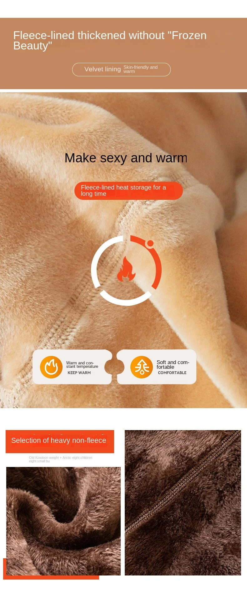 Collant sexy da donna Collant da donna Calze termiche finte traslucide Leggings invernali caldi Mutandine in pile_voghion.com