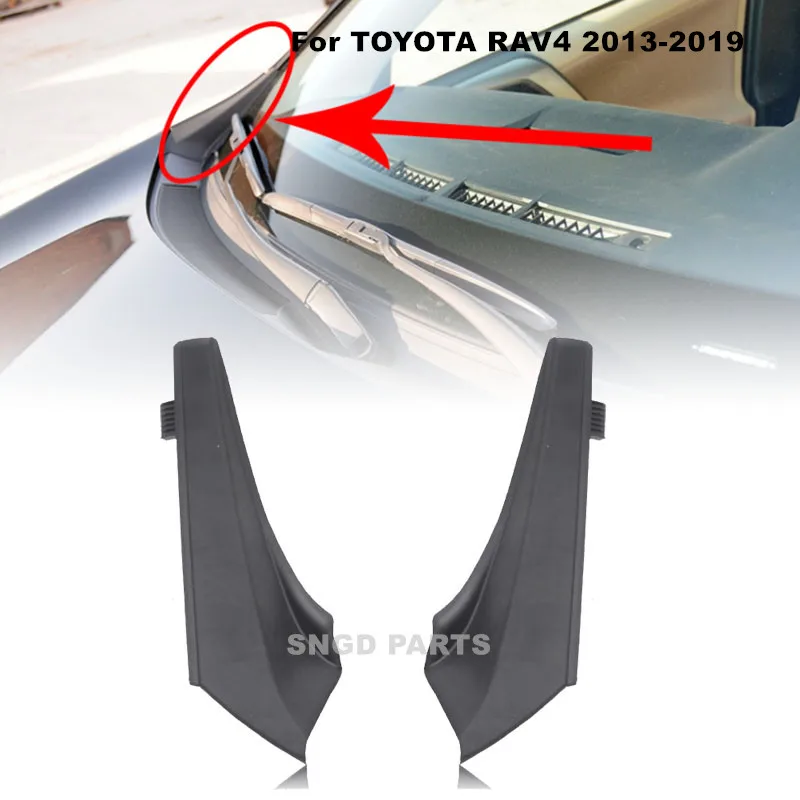 MKVAXR Auto Parabrezza Tergicristallo Cowl Estensione Trim Copertura Parafango, for Toyota, for RAV4, RAV-4 2006 2007 2008 2009 2010 2011 2012 Parti Esterne Copertura del tergicristallo(Left