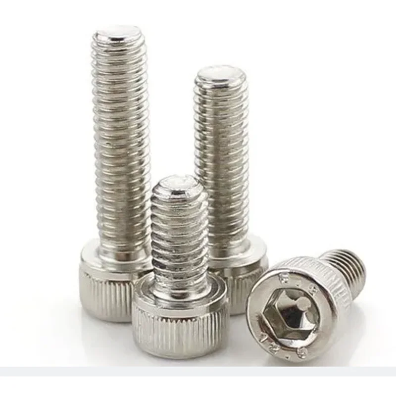 

12.9 grade M5*6-50 M6*12-60 12.9 grade plating nickle carbon steel hex socket cap head screws bolts hardware706