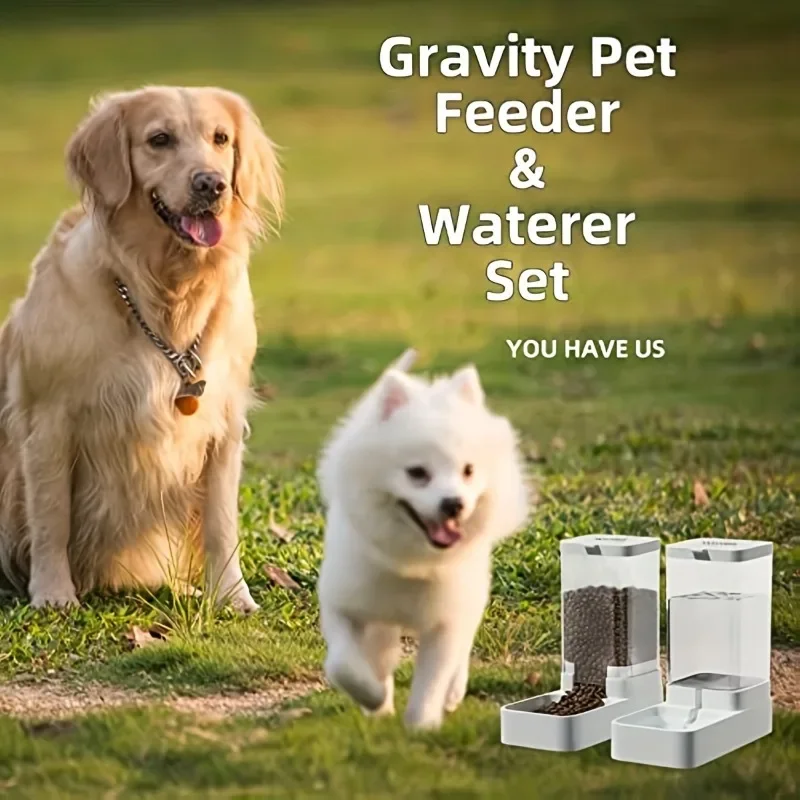Pet Feeder 2.1KG Water Feeder 3.8L For Small and Medium-sized Pets or Cats