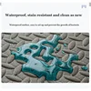 16PCS 30*30cm Sports Gym Mat Protection EVA Leaf Grain Floor Mats Yoga Fitness Non-Slip Splicing Rugs Thicken Shock Room Workout 6