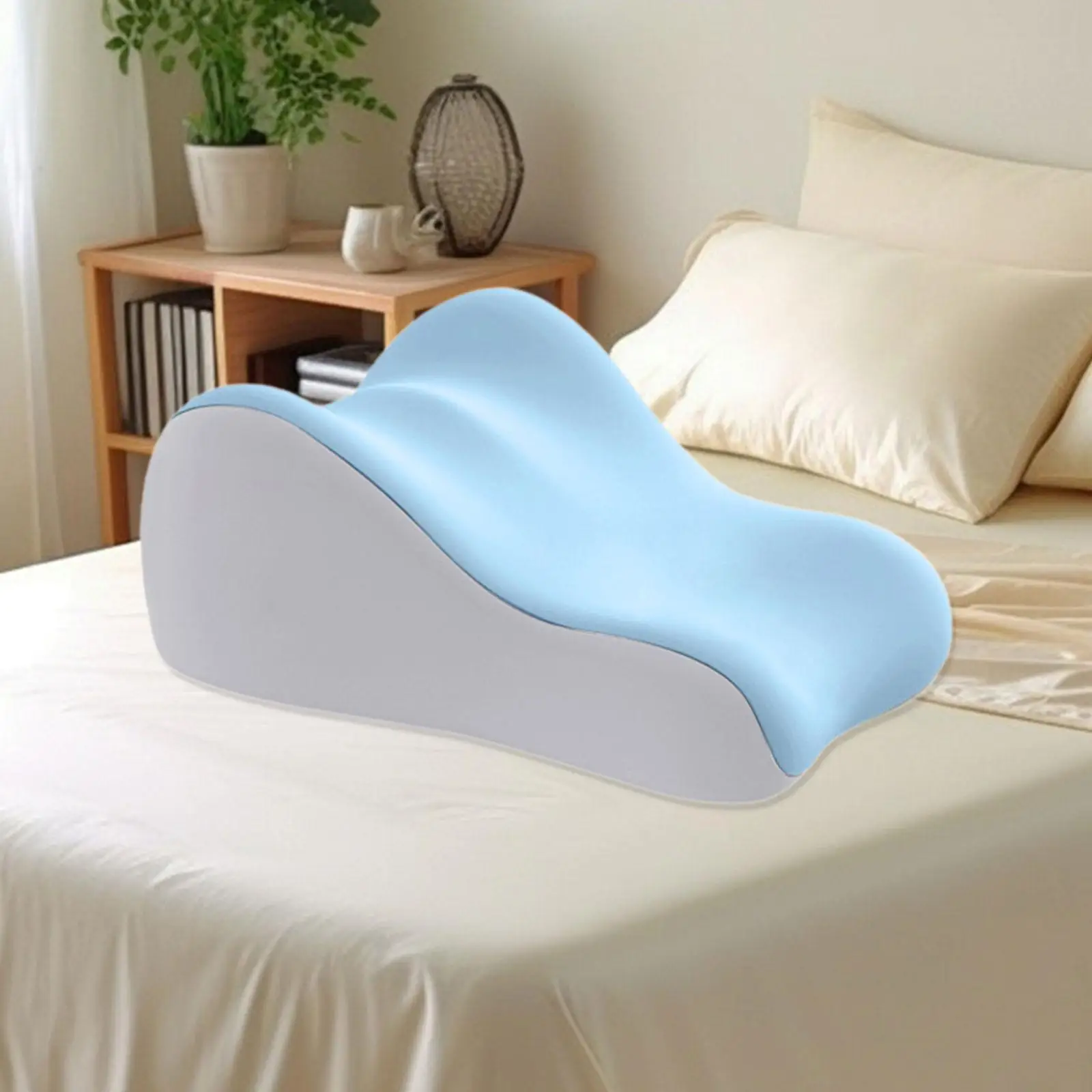 כרית מיטת זיכרון מרופדת בסגנון ארגונומי לצפייה בסרטים, שינה צדדית וקריאה לגברים ונשים