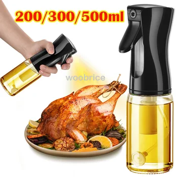 200/300/500ml Olio Spray per Cucina Olio Nebulizzatore Dispenser Spray Spruzzatore di Olio Airfryer BBQ Camping Olio d'oliva Diffusore di Cottura 1