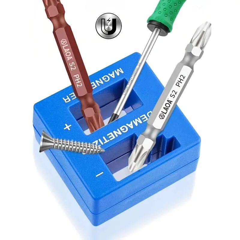 Blue Precision Magnetizer Demagnetizer Screwdriver