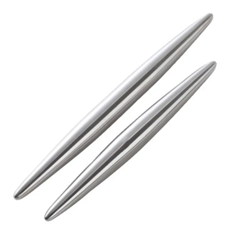 S05139fa920f44a3687dbb2609cfbecc6F 1Pc Stainless Steel Rolling Pin Kitchen Utensils Dough Roller Bake Pizza Noodles Cookie Dumplings Making Non-stick Baking Tool