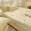 1piece 100%Polyeste Egyption Quality Bedding Fitted Sheet , Elastic Band Around Mattress Cover Easy Care(Pillowcases Can Order) 3