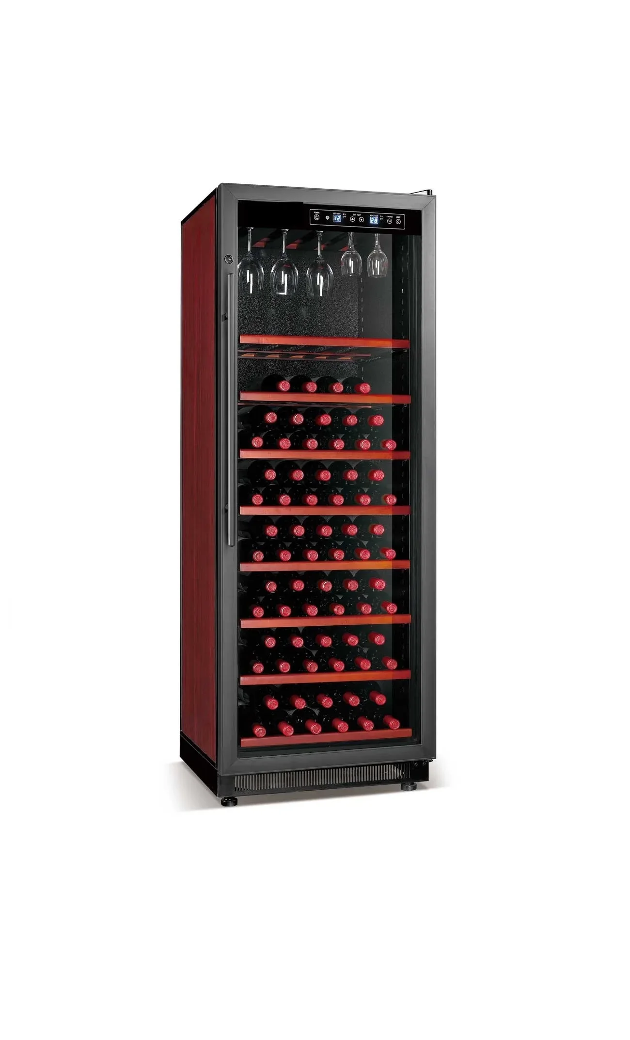 Home Wine Cooler Cellar Stainless Steel Restaurant Commercial Refrigerator Bar Drink Fridge Glass Door Under Counter