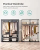 SONGMICS Closet Wardrobe, Portable Closet for Bedroom, Clothes Rail with Non-Woven Fabric Cover, Clothes Storage Organizer 3