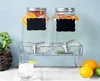 Outdoor glass beverage maker 2 packs, hanging chalkboard and stainless steel faucet, for lemonade, tea, cold water 1