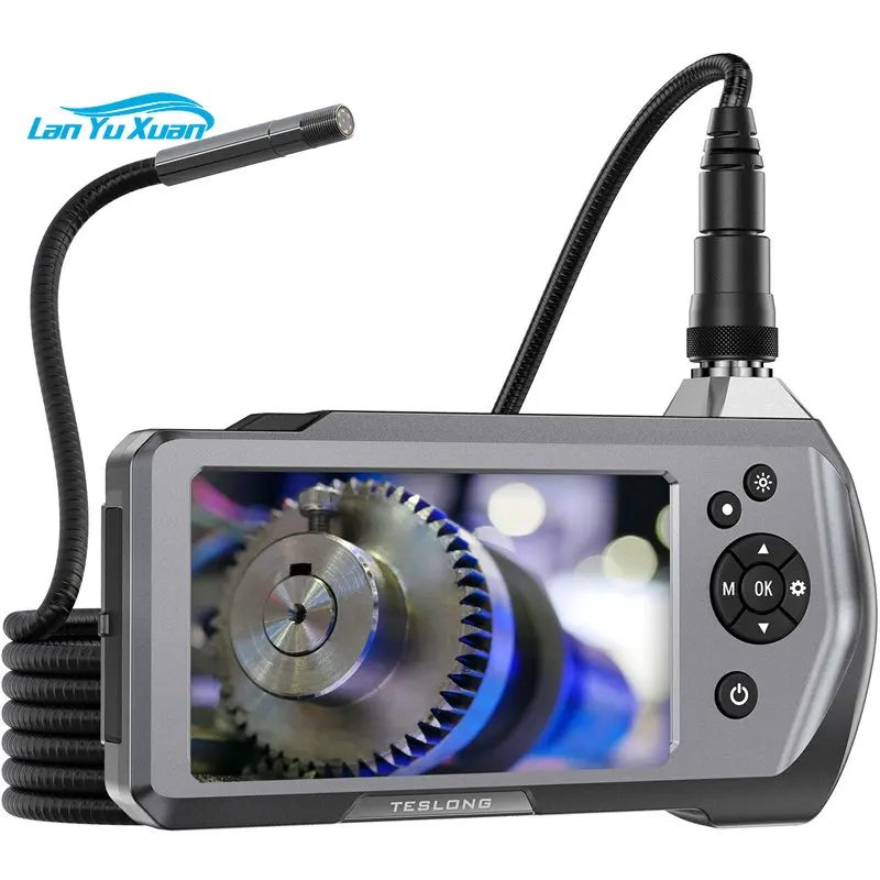 

Portable pipe inspection camera with 4.5inch HD screen 1080P video industrial flexible borescope endoscope inspection camera