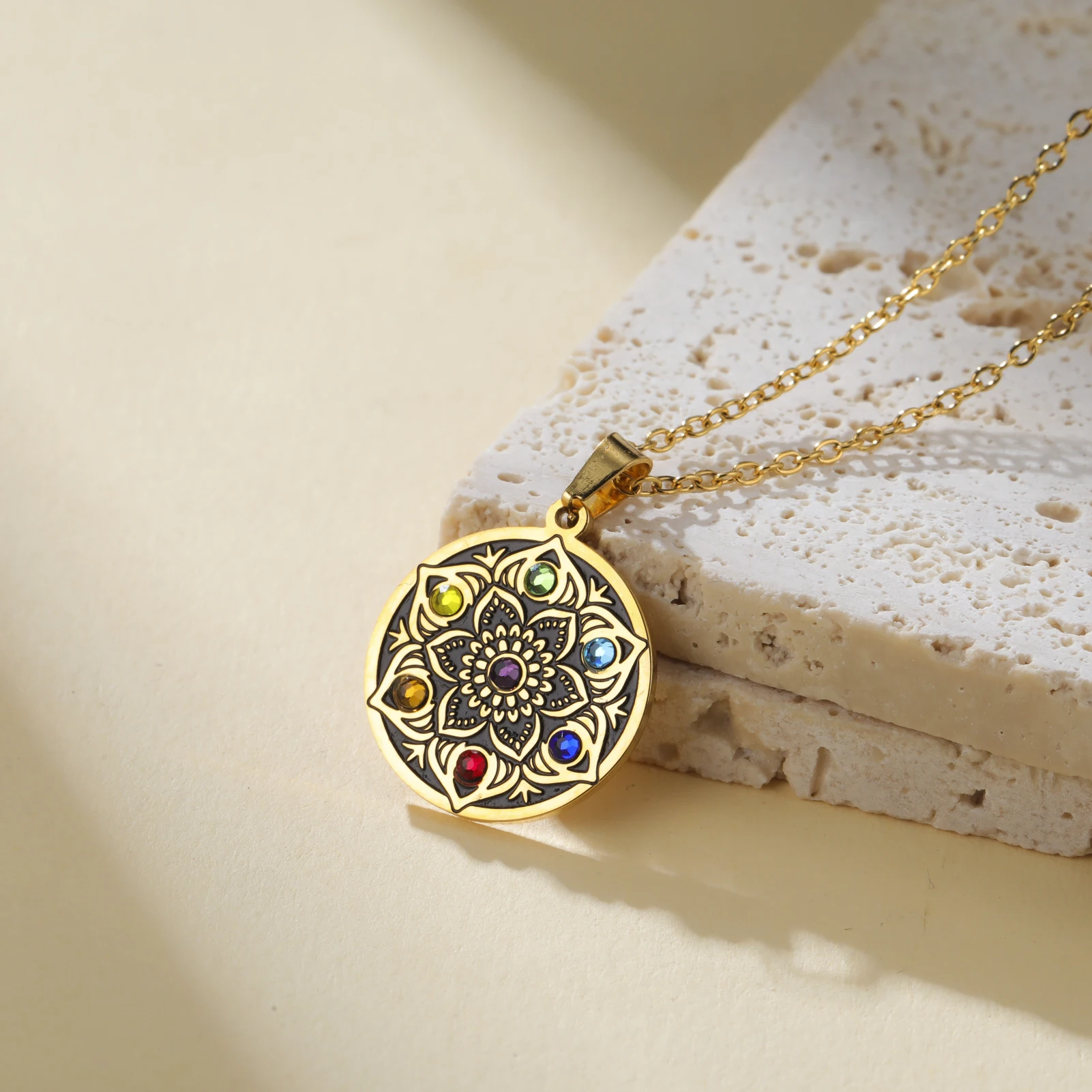 7 Chakra Mandala Necklace 5
