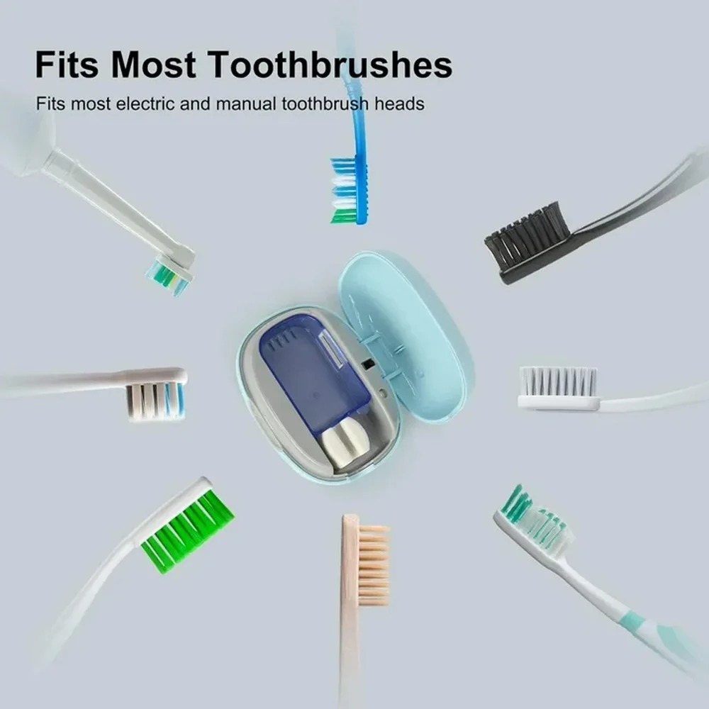 UV Toothbrush Sanitizer Portable UV Sanitizer Toothbrush Case For Home Travel