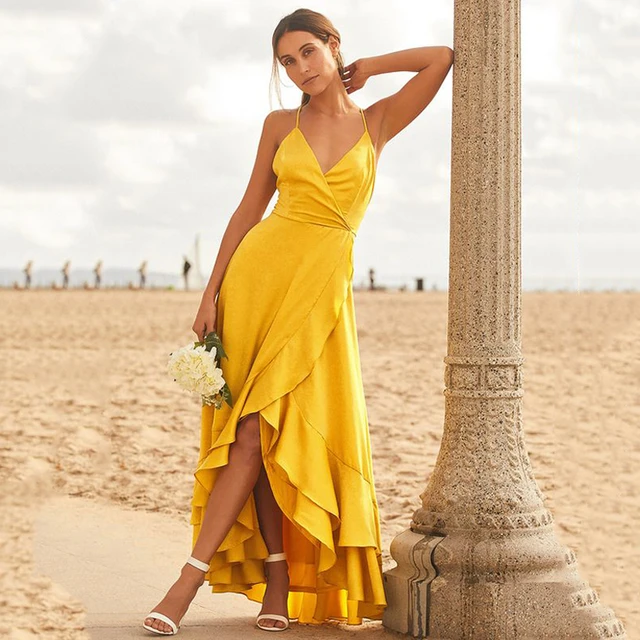 Mustard Yellow Georgette Gown With Georgette Dupatta Set – SurtiSilk