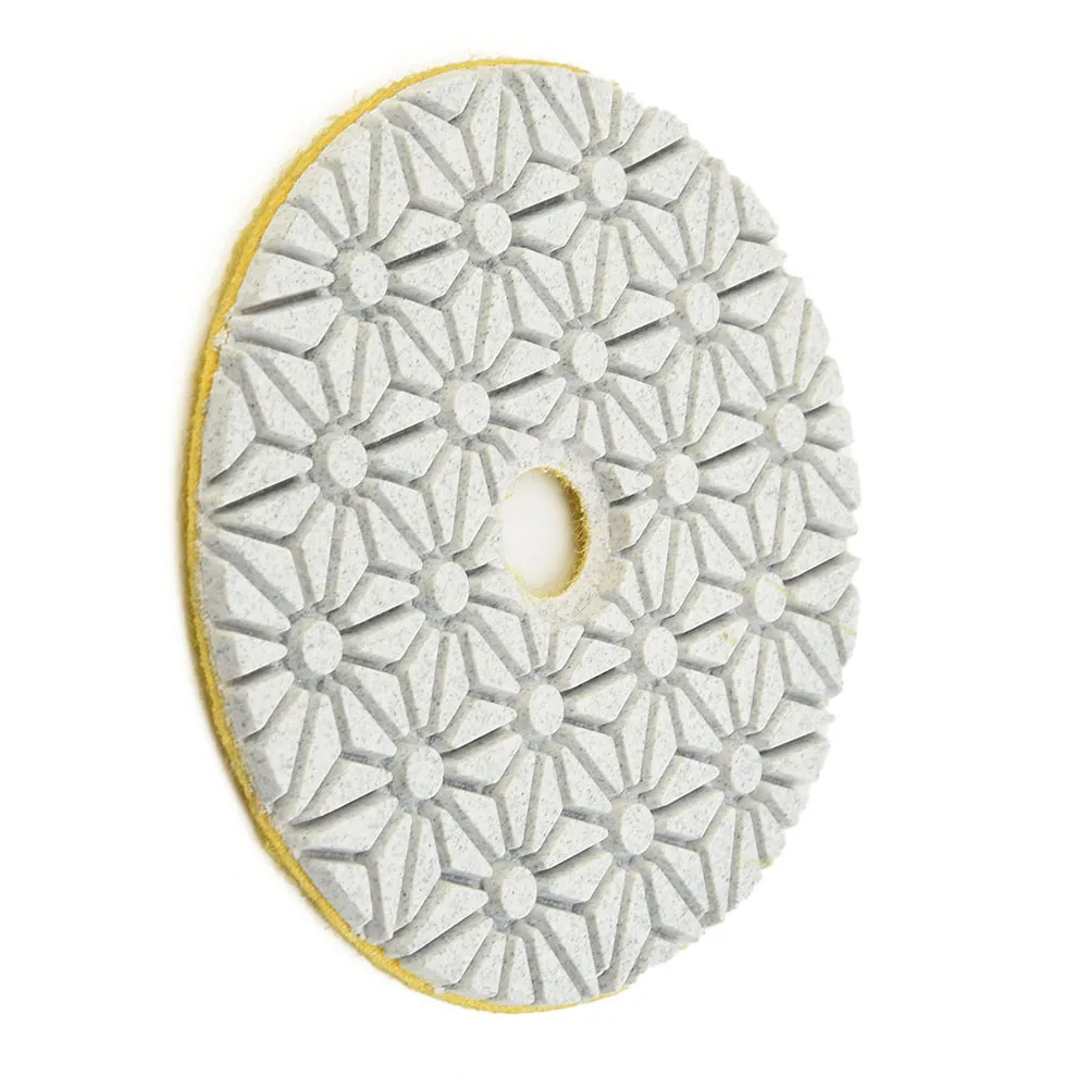 1 STÜCK 4 Zoll 100 mm Trocken-/Nass-Diamant-3-Stufen-Polierpads Granit Beton Marmor Polieren Verwendung Schleifscheiben-Set Elektrowerkzeuge – Detail 19