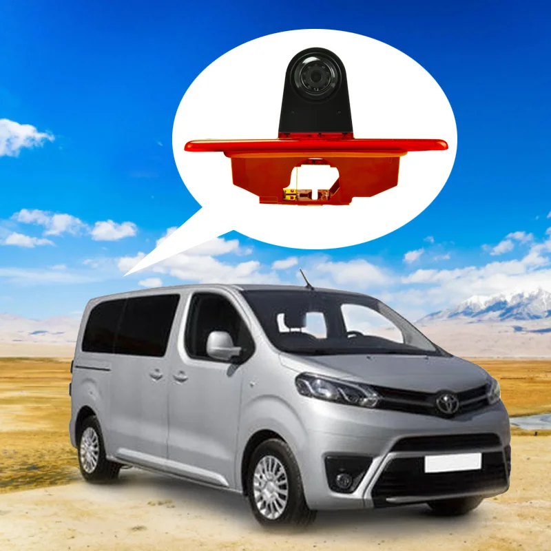 Cámara de visión trasera Dual, cámara de luz de freno de visión nocturna IR para Citroen Jumpy/Peugeot Expert/Toyota Proace 2007-2016 17 S05140fc703ef48a096424f8551004e81l