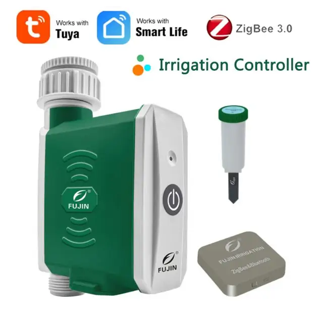 Tuya SmartLife Zigbee Garden Watering Timer Smart Sprinkler Drip Irrigation System Built-in Water Flow Recorder Water Controller 1