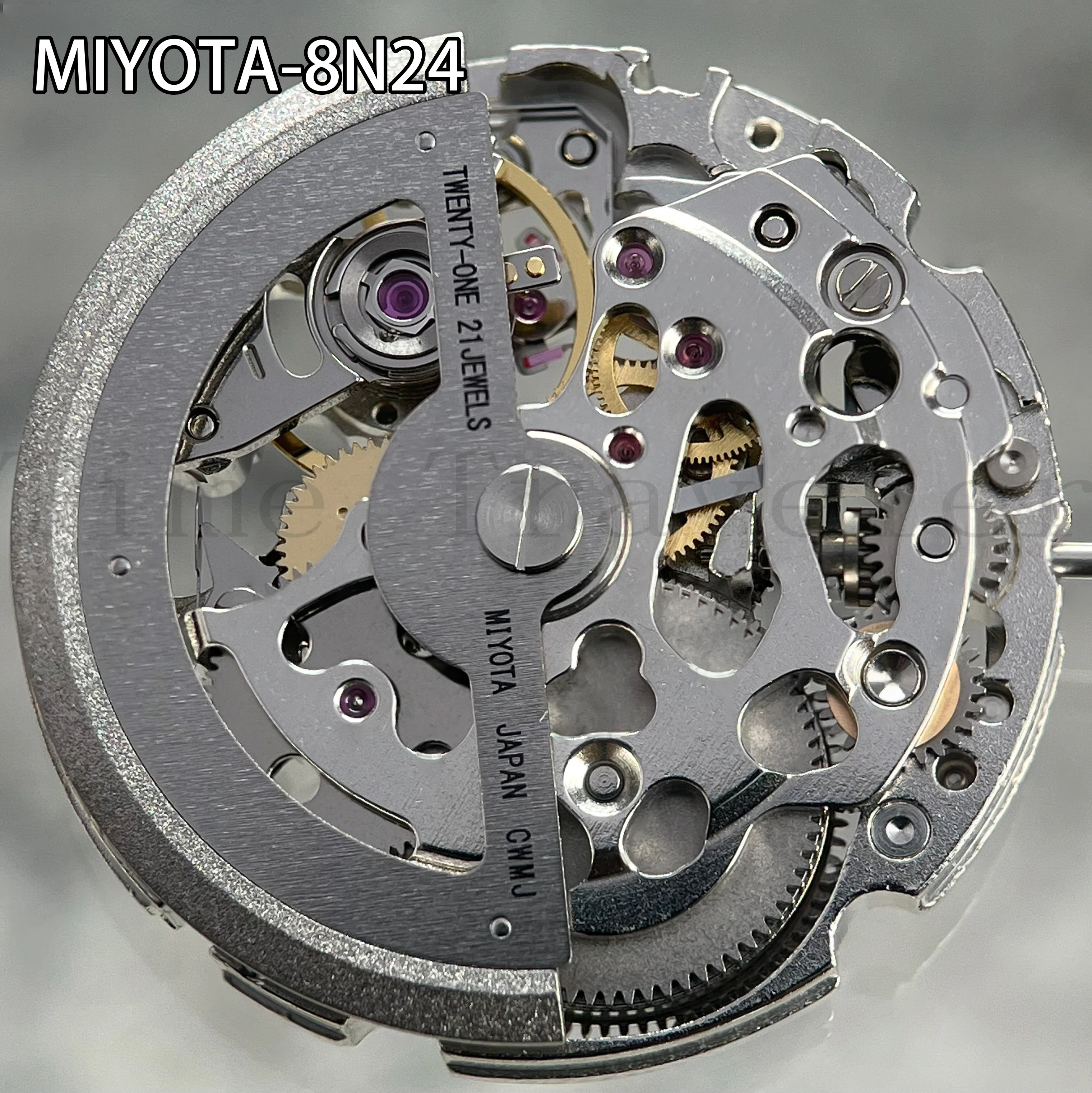 

Japan Original Miyota 8N24 Skeleton Mechanical Movement 21 Jewels High Accuracy Automatic Self-winding Movement 8N24 Gold/Silver