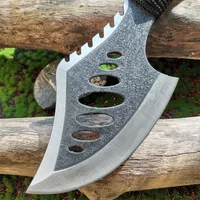 Stainless Steel Survival Hunting Tomahawk Ax - Lightweight Camping Hand Fire Ax with Paracord Handle and Nylon Sheath 2