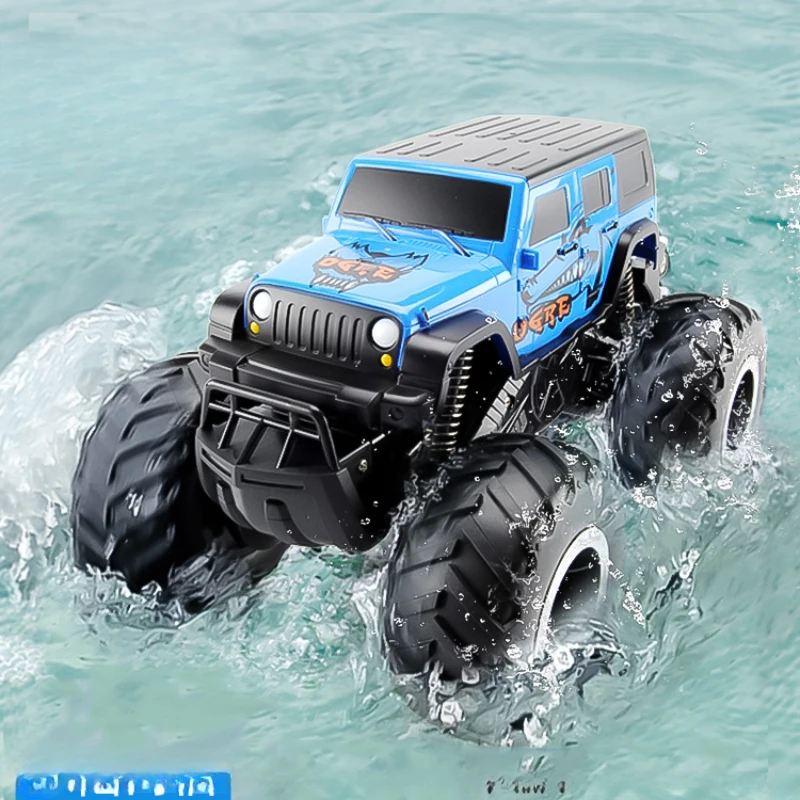 

2.4g Remote Control Car Children Puzzle Electric Amphibiou 4wd Off-road Climbing Racing Stunt Drift Gravity-sensitive Toy Gift