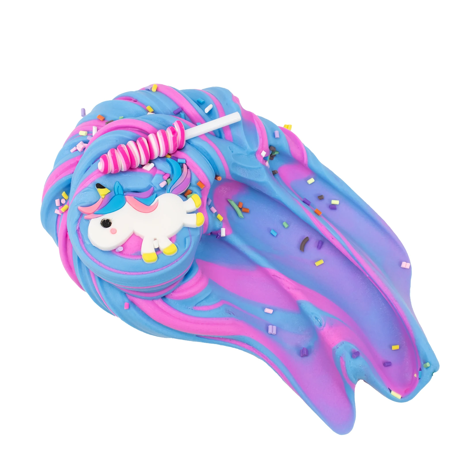 2.03oz Color Unicorn Fluffy Butter Slime Diy Super Soft False Cake Non-Sticky Slime Charms Supplies Plasticine Modelling Toys 5
