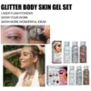 EELHOE Face Glitter Gel Makeup Mermaid Scale Party Stage Eye Nail Hair Body Art Flash Sequins Glitter Decoration Beauty Care 30g 3