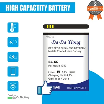 New 4000mAh BL-5C Li-ion Phone Battery For Nokia C2-06 C2-00 X2-01 1100 6600 6230 5130 2310 3100 6030 3120 3650 6263 6230i