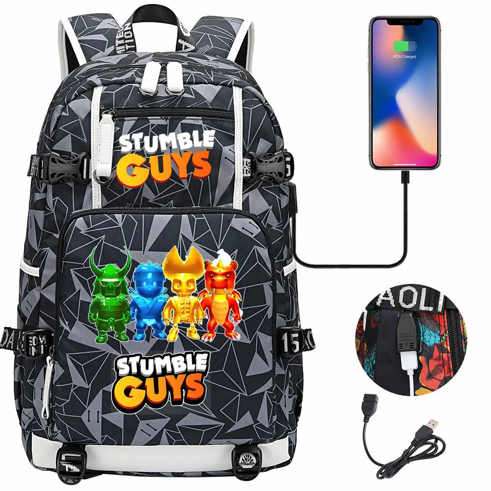 Anime Inciampa Ragazzi Zaino Outdoor Borse Da Scuola Di Grande Capacità Uomo Donna Tempo Libero Studenti Zaini Adolescenti Laptop Mochilas