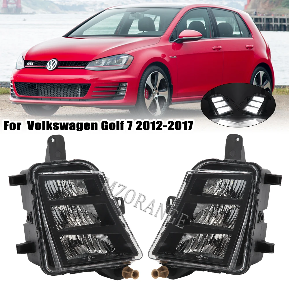 Front Fog Lamp for Volkswagen VW Golf 7 A7 MK7 GTI GTD GTS 2012 2013