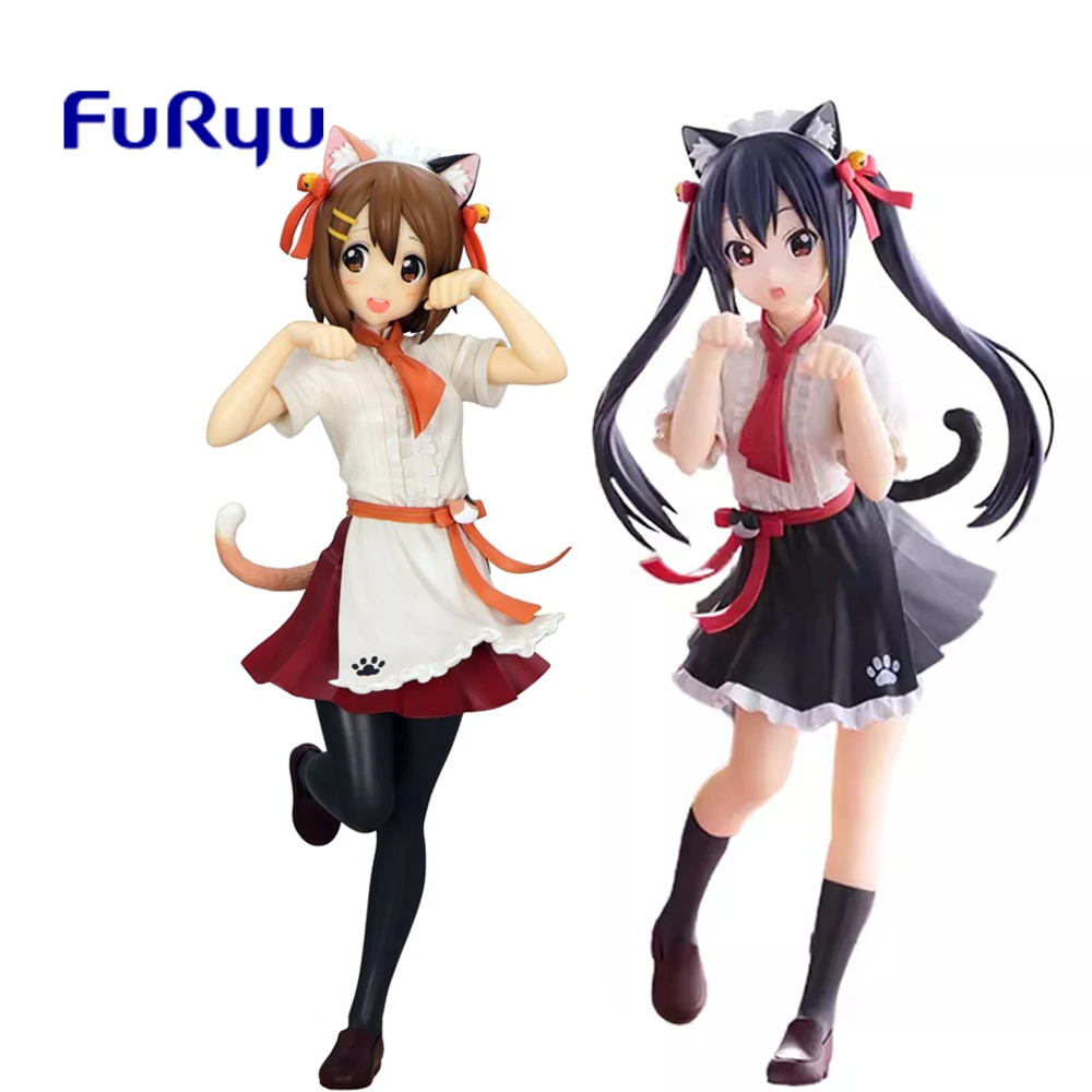 

Оригинальный FuRyu Trio-Try-iT K-ON: Hirasawa Yui Адзуса Накано Kawaii аниме экшн-фигурка ПВХ модели коллекционные игрушки 21 см