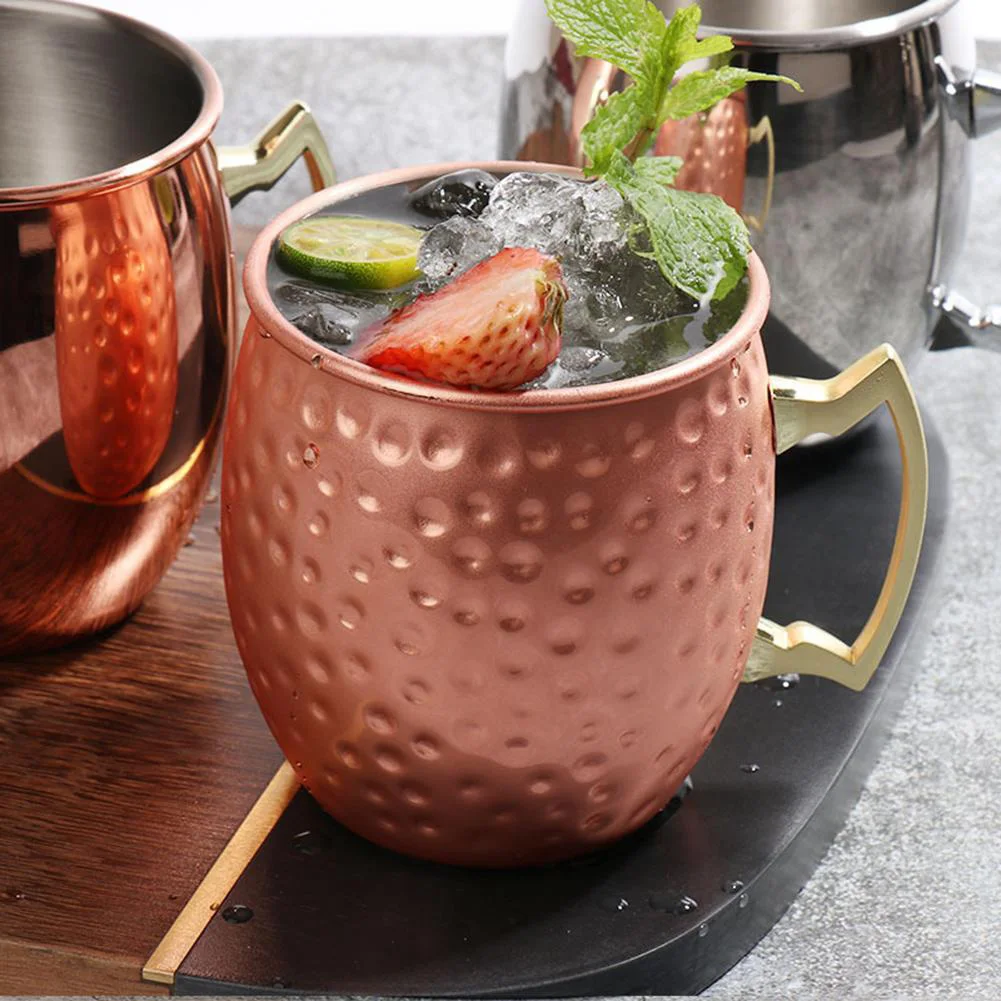 Description Picture 6 of item10-1Pcs Drinking Cups Set Home Kitchen Drinkware Wine Glasses Copper Stainless Steels Goblet Juice Drink Champagne Party Barware