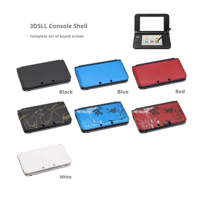 Guscio per console portatile adatto per 3DSLL 3DSXL, set completo di accessori personalizzati per la ristrutturazione della console di gioco retrò. - Image 2