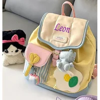 Personalized Mini Backpack 2023 New Travel Bag Cute Contrast Color Small Schoolbag Small Backpack Female Commuter 1