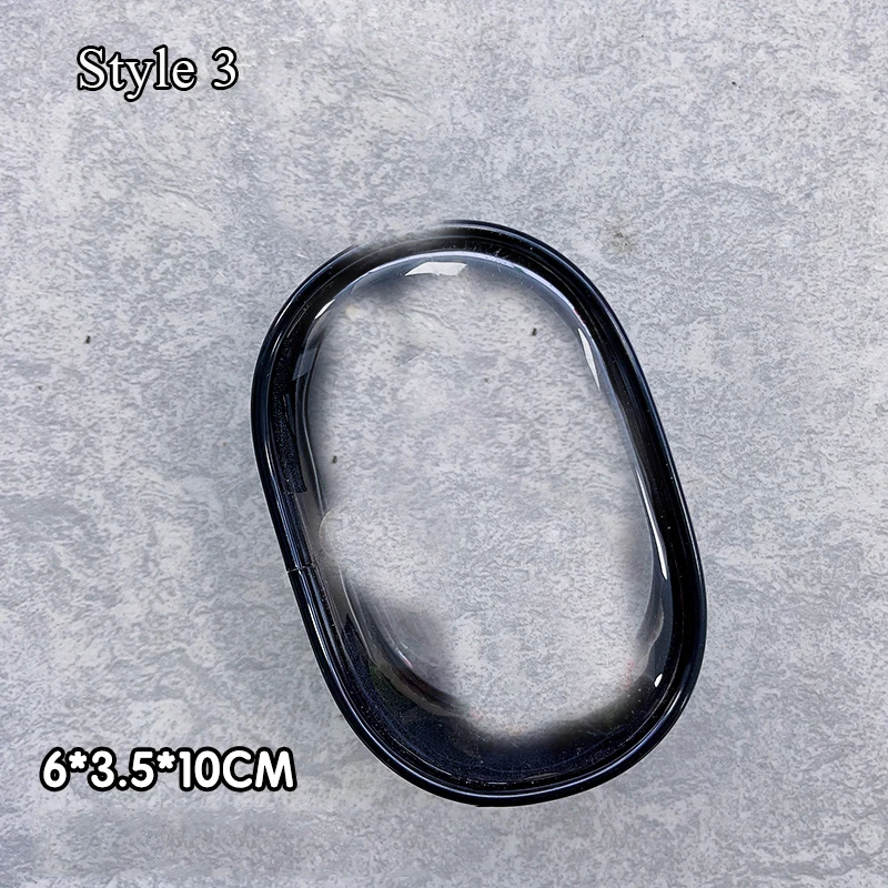 Transparent Jewelry Organizer and Storage Case with Keychain & Dustproof Cover - Cute Doll Design