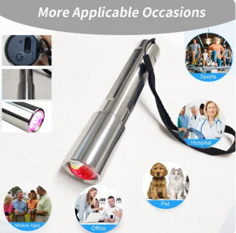 Red Light Therapy Wand for Skin Care, LED Device for Acne Treatment and Deep Tissue Pain Relief