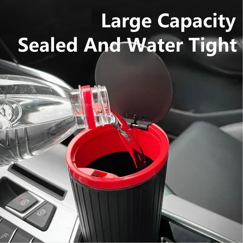Car Trash Bin Can Mini Auto Dust Organizer Car Interior thumbnail 7