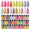 1oz Nail Acrylic Powder Mixed Hexagon Chunky Glitter Sequins For Nail Extended Builder Sculpture Gel Polish Acrylic Powder 1
