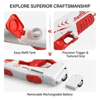Electric Water Guns for Adults Powerful Squirt Automatic Suction Water Storage Gun Blasters Summer Outdoor Game Toy for Boy Kid 4